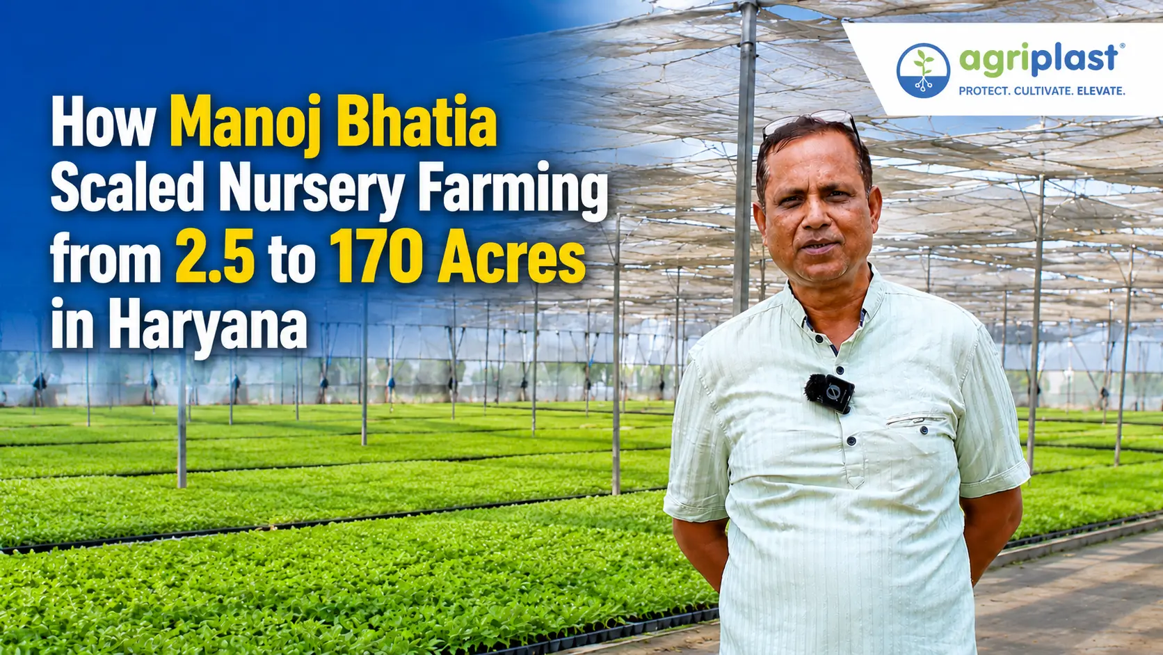 How Manoj Scaled Vegetable Nursery Farming from 2.5 to 170 Acres in Haryana image