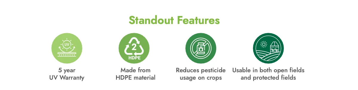 Lifespan comparison chart for UV-stabilized vs non-stabilized insect nets